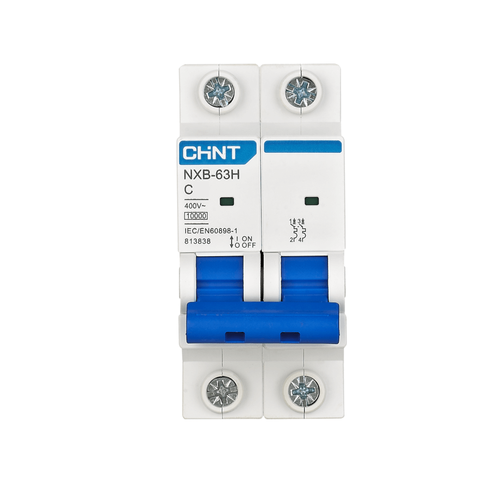 เซอร์กิตเบรกเกอร์ 6 แอมป์ 2 โพล 10KA CHINT MCB NXB-63H 2P C10 TYPE C_2